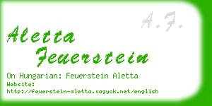 aletta feuerstein business card